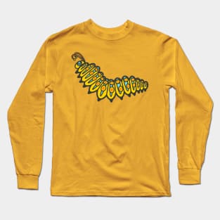 RETRO BUGS CATERPILLAR Cute Friendly Graphic Cartoon Bug - UnBlink Studio by Jackie Tahara Long Sleeve T-Shirt